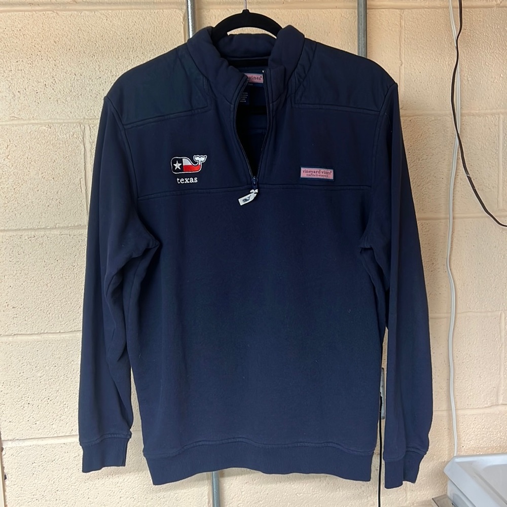 Vineyard Vines Texas Shep Quarter Zip size Small Unisex